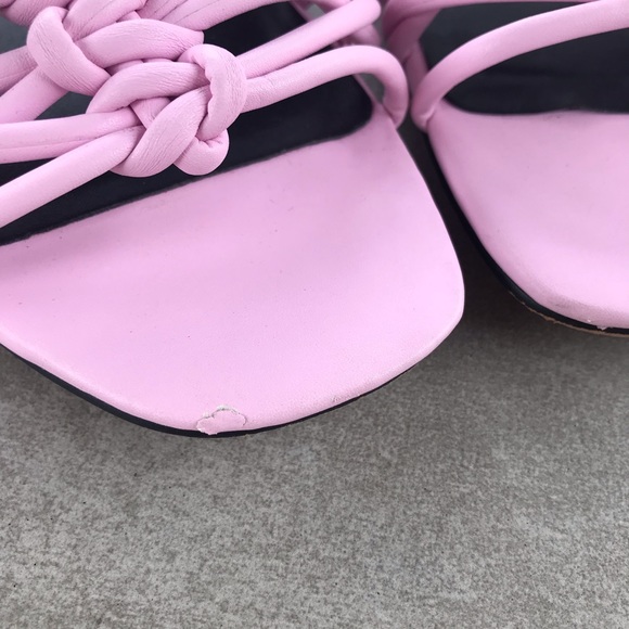 Rebecca Minkoff Maelynn Strappy Pink Slides - Picture 3 of 6
